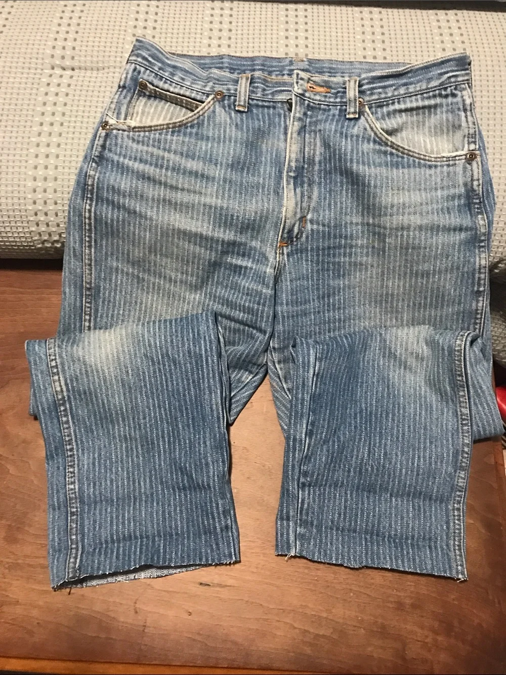 Vintage wrangler stripped jean